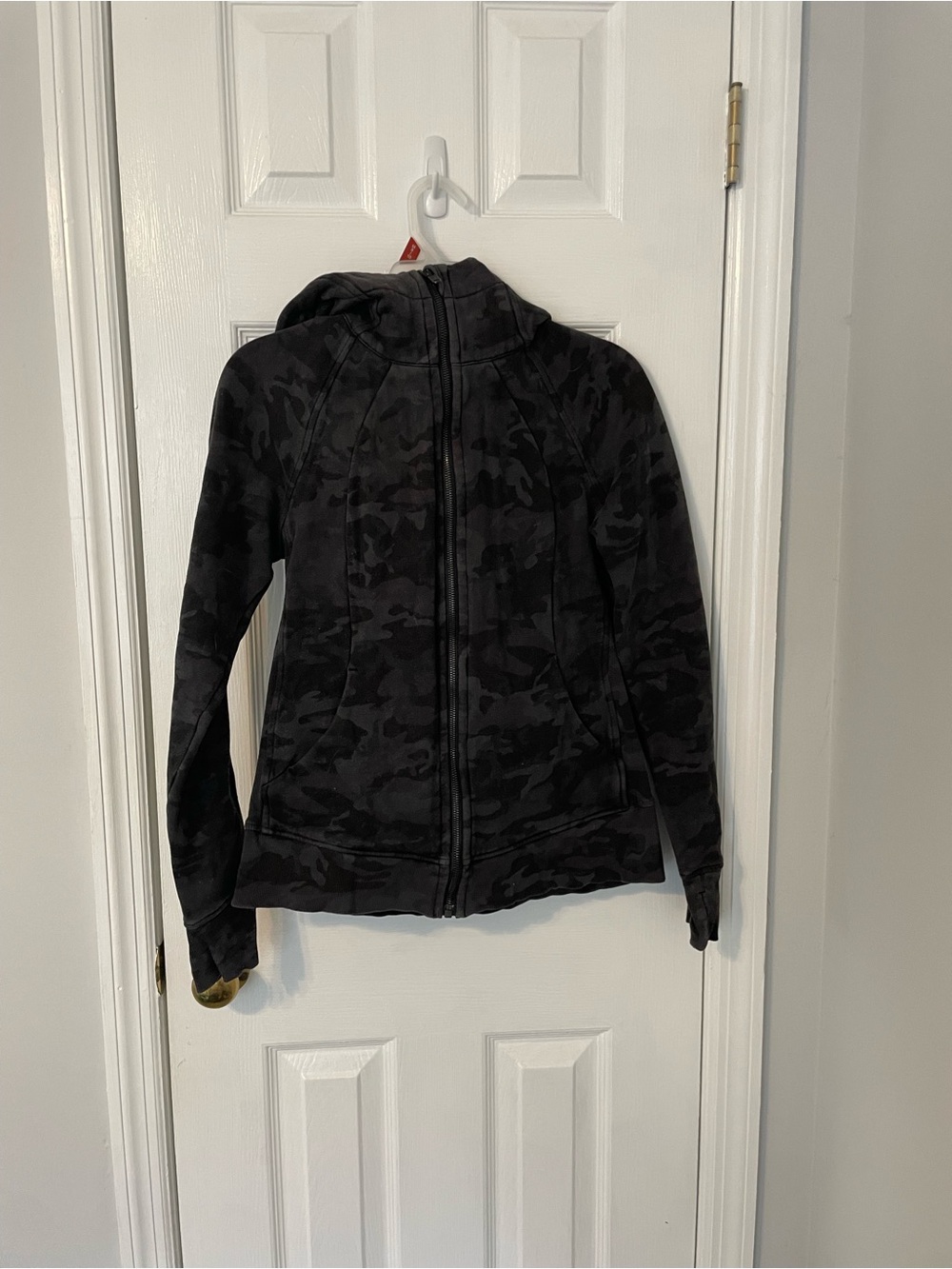 Grey Lululemon Camo Zip Up Jacket